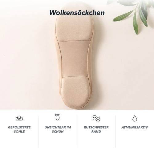 Wolkensöckchen – Produktfoto mit Merkmalen
