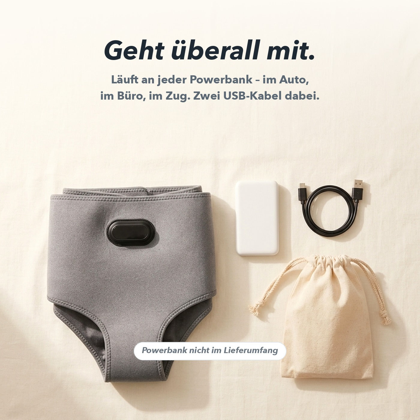 Läuft an jeder Powerbank – geht überall mit